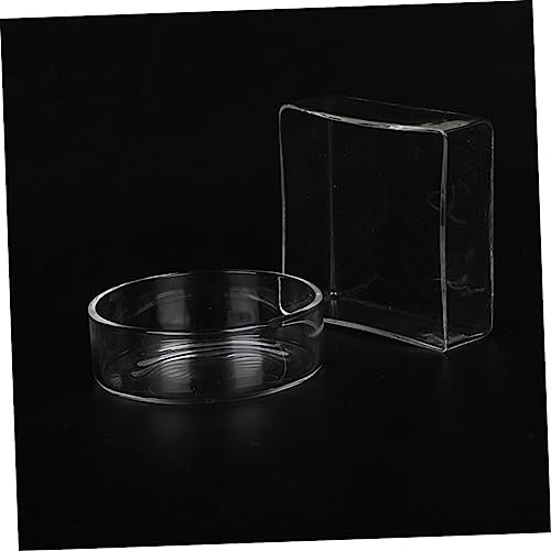 POPETPOP 5pcs Round Ornamental Shrimp Feeding Pot Fish Tank Shrimp Feeder Bowl Supplies