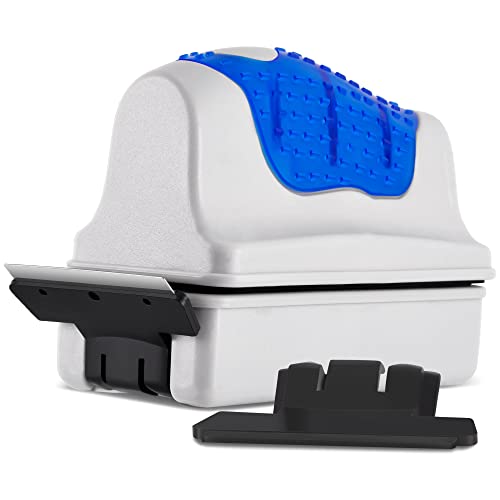 Magnetic Aquarium Fish Tank Glass Algae Scrapers Glass Cleaner Scrubber Clean [Blades Attachment, Floating, Scratch-Free, Non-Slip, Magnetizing] L - color: Dark Blue