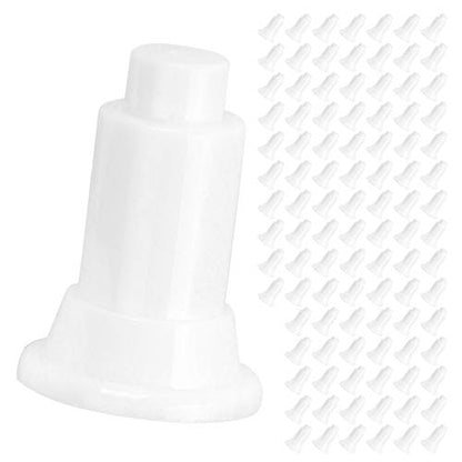 Generic 100Pcs Aquarium Isolation Board Support Feet, Adjustable Height PVC Fish Tank Divider Stands, Food Grade Safety Material Stands, Ideal for Easy Cleaning & Stability in Fish Tanks (White) - color: White