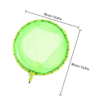 BESPORTBLE Fishing Net Head 30cm Diameter Fluorescent Green Fishing Landing Net Replacement Mesh Pouch for Outdoor Anglers