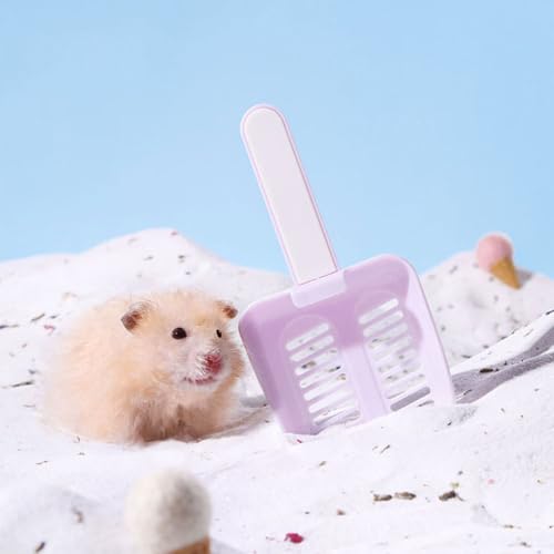 MiOYOOW Hamster Litter Scoop, Plastic Sand Shovel Small Animal Mesh Scooper for Guinea Pig Hamsters Gerbils Small Animals - color: green
