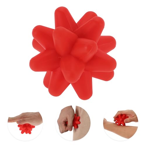 VOCOSTE Silicone Massage Ball, Fascia Massage Ball Tool for Trigger Point Pain Release, Foot Acupoint Trigger, Myofascial Massager for Exercise, Red