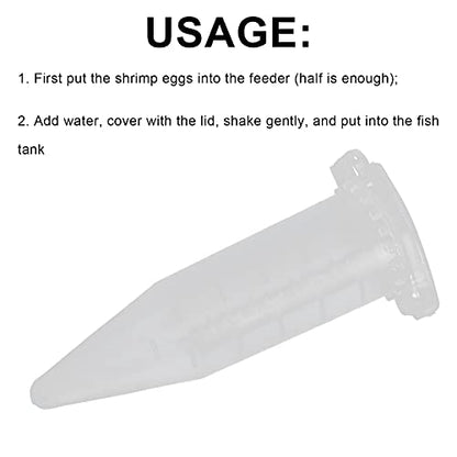 Automatic Fish Feeder, Auto Fish Feeder Fish Feeding Tube Brine Shrimp Eggs Fish Food Feeder 10Pcs Red Funnel Cup Fish Tank Feeding Cup for Feeding Fish with Suckers