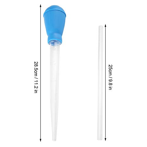Fish Tank Pipette, Plastic Water Cleaner, Aquarium Cleaner and Feeder with Measurement Scales for Mini Tanks