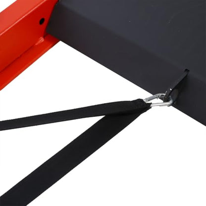 Weight Sled for Strength and Speed Training, Push Pull Workout Sled with Harness and Straps, Fitness Power Sled for Athletic Exercise, Compatible with 1" and 2" Weight Plates
