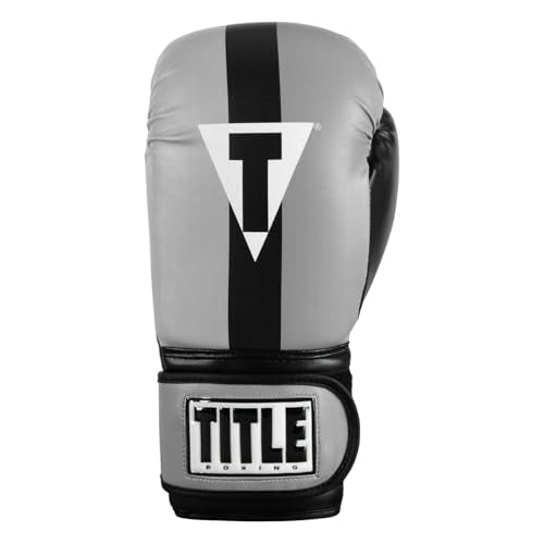 Title Boxing World Bag Boxing Gloves - color: Black/Grey, size: 16 oz