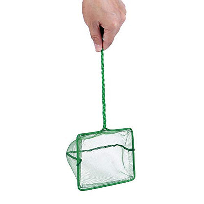 Mogoko 2 Pack Aquarium Net Fish Net, Small Net, Multi-Size Fine Mesh Aquarium Net with Long Plastic Handle for Fish Tank