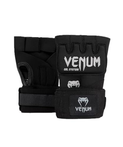 Venum Venum Gel Kontact Quick Wraps - color: Black/Silver, size: X-Small