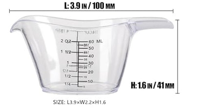 2 Piece Measuring Cup Set, Clear