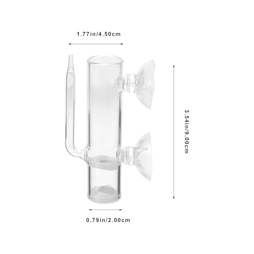 VOSAREA 1 Set Glass Shrimp Hatchery Box Suction Incubator for Brine Shrimp Eggs Fish Breeder Container with Isolation Design Easy to Clean for Aquatic Farming