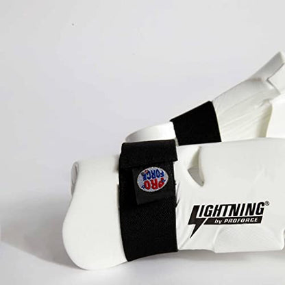 ProForce Lightning Punches Karate/Martial Arts Sparring Gloves - color: White, size: Large