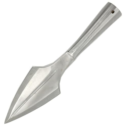 MedievalDepot Grand Viking Age Forged Spear Head – 14.14” Authentic Iron Steel Blade for Re-enactments, Theater, and Costume Use