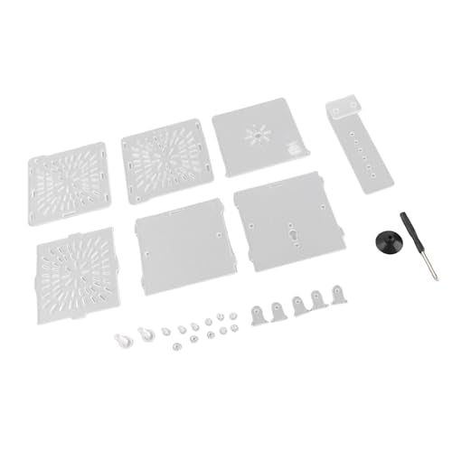 Acrylic Transparent Fish Tank Isolation Box, Aquarium Breeding Incubator Holder with Suction Cup and Hook, Adjustable Height for Tropical Fish Hatchery (10CM*10CM*10CM) - size: 10CM*10CM*10CM