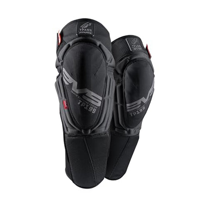 EVS TP199 Travis Pastrana, Moto Knee/Shin Guard, Reactive Memory Foam - color: Blackout, size: Small-Medium