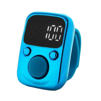 Clicker Counter Portable Hand Finger Counting Clicker - color: Blue