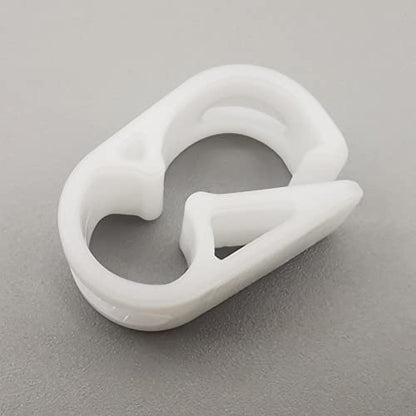 10PCS Plastic Tubing Clamps Unadjustable Flow Control Shut Off Tube Clip Laboratory Industrial Hose Pinch Valve - White - size: for tube OD 1/8''-5/32'' (3-4mm)
