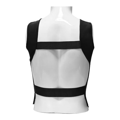 Martial Arts Chest Protector, Foam Padded Breathable Boxing Body Protector Chest Guard for Adults Karate Taekwondo Judo Training - size: Medium