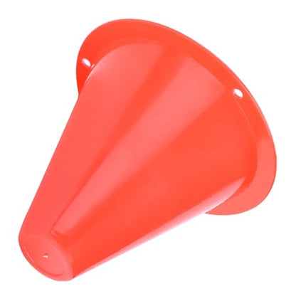 10pcs Football Cones Soccer Training Discs Football Marker Poles Flat Square Bottom Stackable for Soccer Training - color: Red