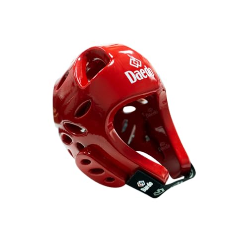 WT Recognized Taekwondo Head Guard - Officially Approved, Molded Foam Construction, Blue & Red Variations, Lightweight Protection for Sparring & Competition - color: Red, size: Medium