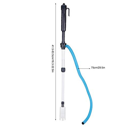 SUNGOOYUE Aquarium Vacuum Sand Washer Electric Gravel Cleaner Kit ABS Multi Function Water Changer 520L H Telescopic 16.3 to 32.9in Fish Tank Cleaning Tool for Home Aquariums