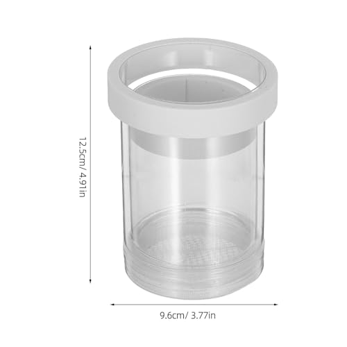 Floating Fish Incubator Breeding Isolation Box with Egg Isolation Net, Small White Aquarium Hatchery Divider for Guppy Fry Hatching and Fish Tank Nursery