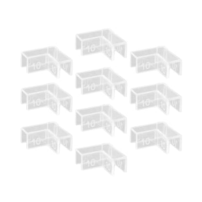10Pcs Corner Guards Pads, Clear Aquarium Glass Angle Cover for Aquariums, Pet Tanks, Fish Tanks, 10mm