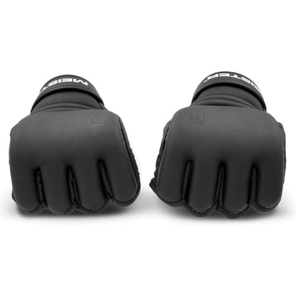 Meister [Critical] 4oz MMA Gloves for Striking & Grappling w/Pre-Curved Nemeios Leather - size: X-Large
