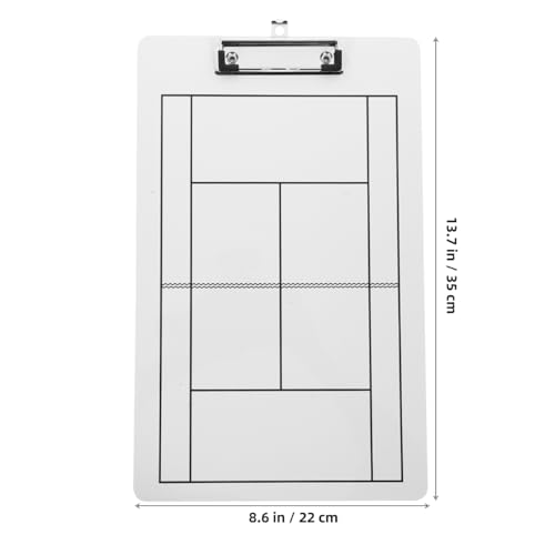 Tennis Coaching Supplies Dry Erase Competition Board Whiteboard Clipboard for Strategy