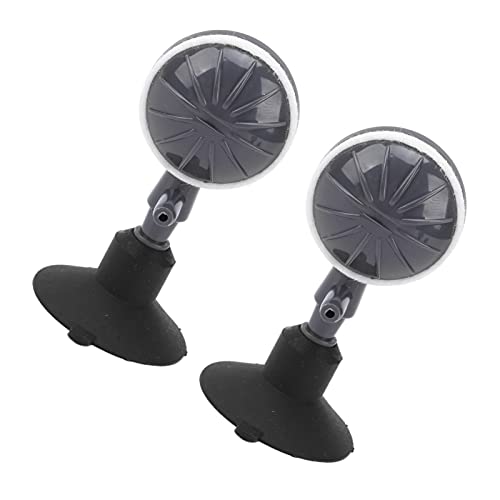 2Pcs Air Stone Bubble Disffuser, Bubble Diffuser with Suction Cups Make Bubbles for Air Pump Aquarium and Fish Air Pump Accessories