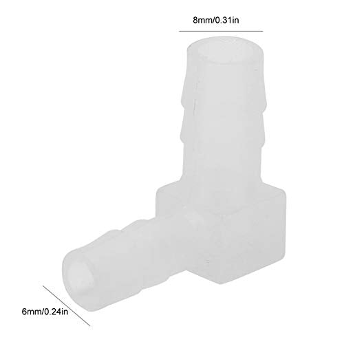 20PCS 90 Degree Elbow Hose Barb, 90 Degree Elbow Barb Fitting, Aquarium Air Valve Connector Tubing for Fish Tank Pond Air Line, Aquarium Elbow Air Pump Pipe Adapter