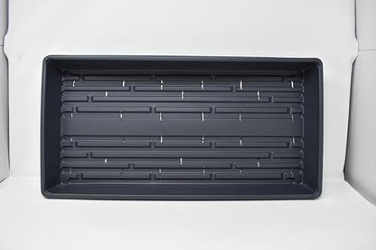 10 Plant Growing Trays (with Drain Holes) - 20" x 10" - Perfect Garden Seed Starter Grow Trays: for Seedlings, Indoor Gardening, Growing Microgreens, Wheatgrass & More - Soil or Hydroponic - size: Drain holes