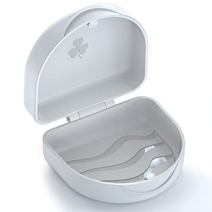 BVN Retainer Case, Magnetic Aligner Case for Braces and Mouth Guards - color: White