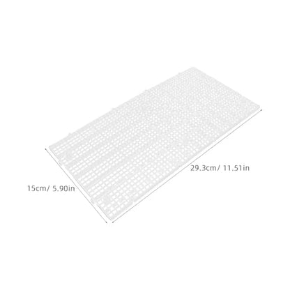 Abaodam 10pcs Plastic Egg Crate Divider Panel 30x15cm Aquarium Grid Mesh Bottom Filter Board for Fish Tank Separation and Breeding Isolation