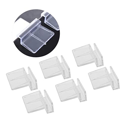 Mikikit 10Pcs Plastic Aquarium Bracket for Fish Tank Covers Support Frame for Home Aquariums for Fish and Pets