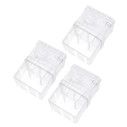 3pcs Fish Breeding Box Aquarium Breeder Box for Small Tanks Fish Acclimation Hatching