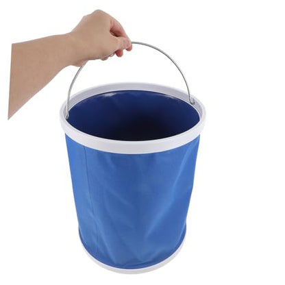 Ciieeo Foldable Utility Bucket Portable Camping Water Container with Handle for Car Cleaning