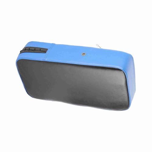 Estink Taekwondo Punching Pads PU Leather Kicking Pad 40 X 20 X 10 Cm with Metal Hole Grip Bar and 5 Cm Elastic Band for Boxing Kick Training Adults and Teens - color: Blue