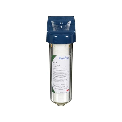 3M Aqua-Pure AP101T Whole House Transparent Water Filter Housing, Ideal for 1-2 Bath Homes, Standard 1-high Drop-in Cartridge - style: AP101T Transparent Housing