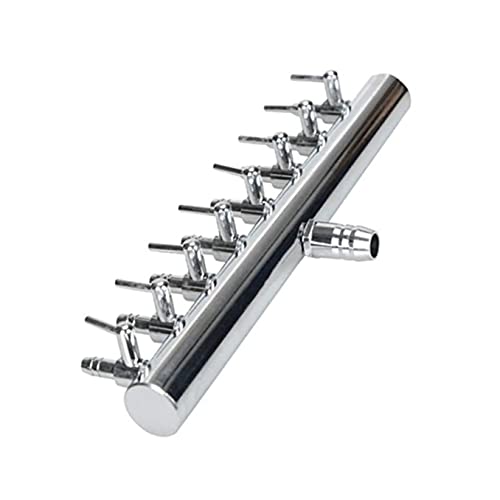 Aquarium Air Valve 8 Way Inline Manifold Air Flow Pump Tubing Splitter Lever Control Valve