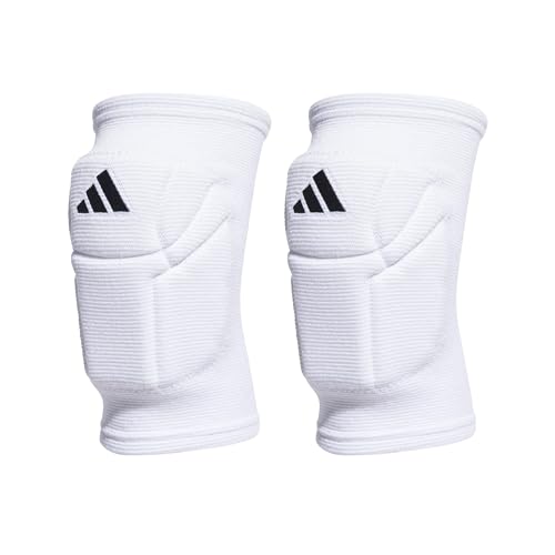 adidas Unisex-Adult Elite Knee Pad - color: White/Black, size: Large
