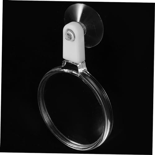 Levemolo Aquarium Magnifier with Strong Suction Cup Durable Magnifying Glass for Fish Tank Viewing Easy Installation for Microlandscape Observation for Small Animals