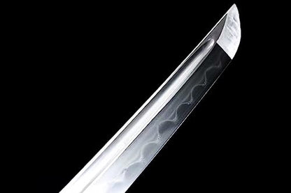 41'' Clay Tempered Folded Steel Tachi Sharp Japanese Samurai Katana Sword Rosewood Scabbard