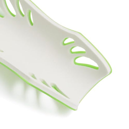 adidas Unisex Adiflex Soccer Shin Guards - color: Solar Slime/White, size: Small