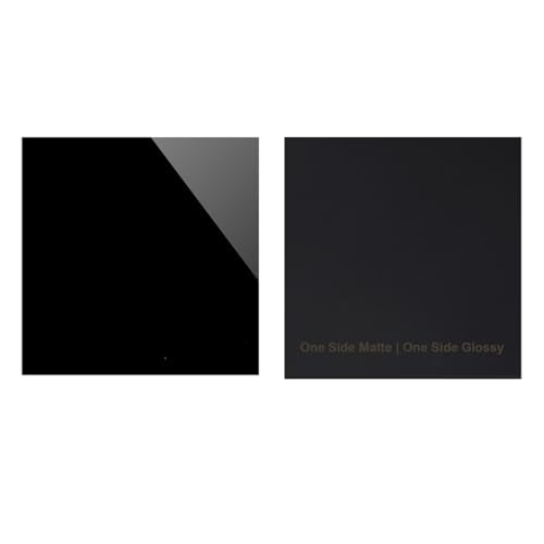 Black Acrylic Sheet, Aquarium Divider Aquarium Background Panel, Opaque Type, One Side Matte One Side Glossy, for DIY Processing,Thickness 5mm,300x300mm - color: Thickness 5mm, size: 300x300mm