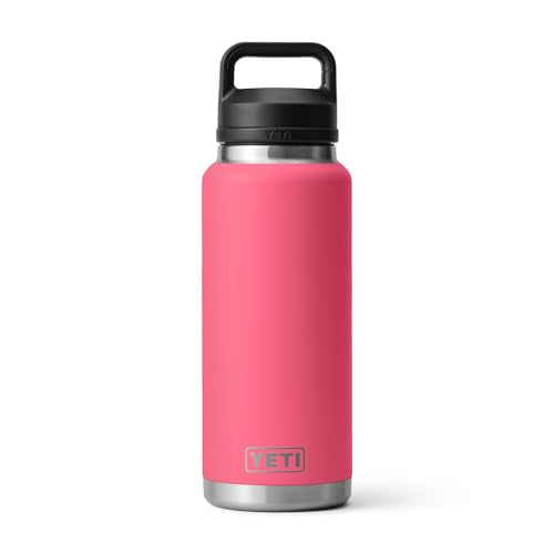 YETI Rambler 36 oz Bottle, Vacuum Insulated, Leakproof, Stainless Steel with Chug Cap - color: Tropical Pink