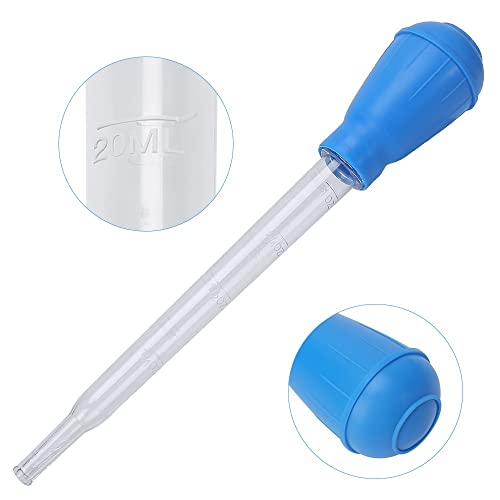 Coral Feeder Tubes, 2Pcs Aquarium Liquid Fertilizer Feeder Aquatic Bottom Feeder Pipette for Reef Anemones Coral Shrimp
