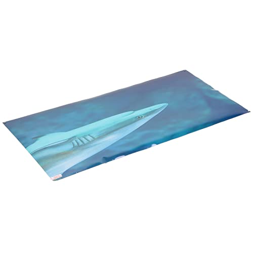 Aquarium Background Paper, Self Adhesive PVC Fish Tank Wallpaper Sticker with 3D Clear Decoration, Fade Underwater Theme Poster for Glass Aquariums (61 * 30CM) - size: 61*30CM