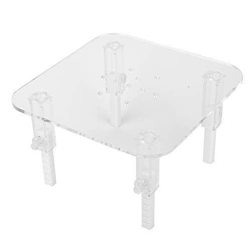 Protein Skimmer Stand, Clear Protein Separator Bracket Adjustable Height Acrylic Protein Skimmer Bracket Heightening Accessories for Aquarium Fish Tank - size: Small