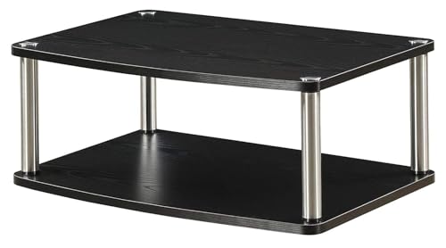 Convenience Concepts Designs2Go 26 inch Double Tier Swivel Riser, Black