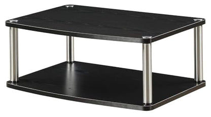 Convenience Concepts Designs2Go 26 inch Double Tier Swivel Riser, Black